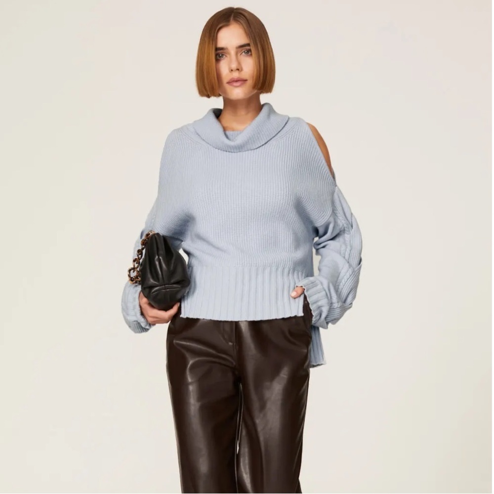 Jonathan Simkhai Chloe Light‎ Blue Sweater